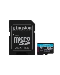 KINGSTON 256GB microSDXC Canvas Go Plus Gen4 200MB/s A2 U3 V30 Card + Adapter