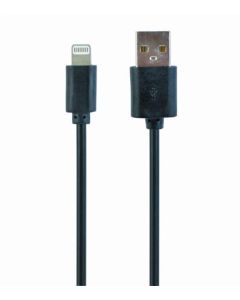 GEMBIRD CABLEXPERT Kabel USB 2.0 Lightning (IP5 a vyšší) nabíjecí a synchronizační kabel, 1m, černý