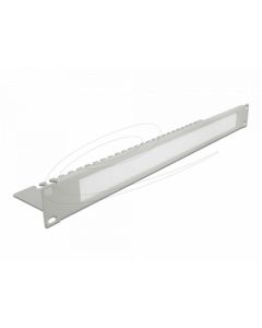 Delock 19” Kartáč pro správu kabelů s nosnou deskou kabelů, 1U, šedá