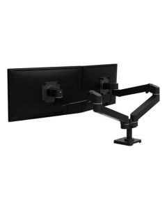 ERGOTRON LX Pro Dual Side-by-Side Arm , stolní dvouramenný držák pro 2 monitry, černá