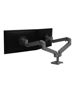 ERGOTRON LX Pro Dual Side-by-Side Arm , stolní dvouramenný držák pro 2 monitry, šedá