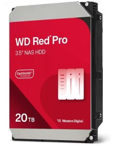 WD RED Pro NAS WD202KFGX 20TB SATAIII/600 512MB cache, 285 MB/s, CMR