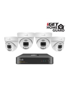 iGET HOMEGUARD HGNVK84804 - kamerový PoE set 2K NVR 8CH + 4x venkovní kamera se zvukem