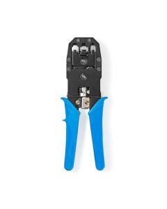 Nedis CCGB89510BU - Krimpovací kleště pro konektory CAT5 / CAT5e / CAT6 / CAT6a / RJ10 / RJ11 / RJ45, modré