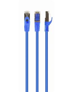GEMBIRD Patch kabel S/FTP Cat. 6A LSZH, modrý, 0.25 m