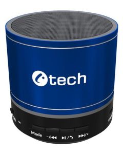 C-TECH reproduktor SPK-08L, bluetooth, baterie, USB-C, modrá