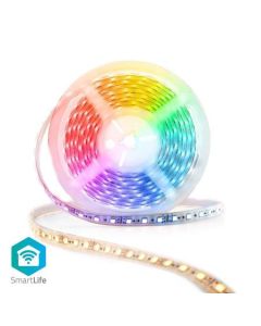 Nedis WIFILS52CRGBW Smart LED pásek Wi-Fi | Více barev | SMD | 5.00 m | IP21 | 2700 - 6500K | 960 lm | Android / IOS