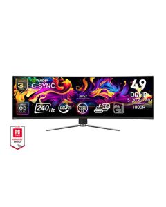 MSI MPG 491CQPX QD-OLED Gaming monitor 49" QD-OLED zakřivený/5120x1440(DQHD)/240Hz/0,03ms/HDMI/DP/USB-A,B,C/výšk.nast.