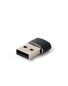 GEMBIRD adaptér USB-A samec na USB-C samice, černý