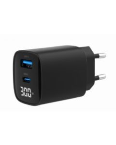 GEMBIRD, Nabíječka USB, 2x port, 30W, rychlé nabíjení, černá