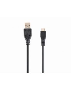 GEMBIRD Kabel - USB A/M na USB micro B/M, USB 2.0, zlacené kontakty, HQ, 3 m