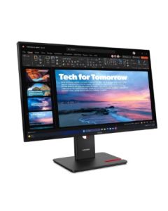 Lenovo LCD T27qd-40 27" 2560x1440 IPS/6ms/350 cd/m2/1500:1/Repro/HDMI/2xDP/3xUSB-A/3xUSB-C/RJ45/Pivot/Height Adj./Tilt/VESA/černá