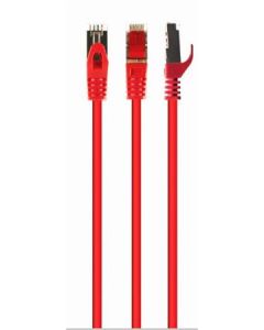 GEMBIRD Patch kabel S/FTP Cat. 6A LSZH, 0,5 m, červený