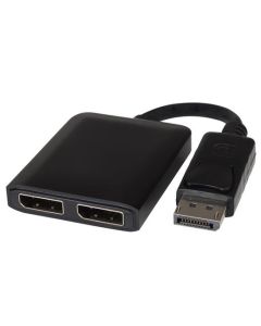 PremiumCord adaptér DisplayPort - 2x DisplayPort, MST,rozšíření+zrcadlení+2 obrazy, 4K*2K