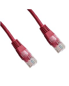 DATACOM Patch cord UTP CAT5E 1,5m červený