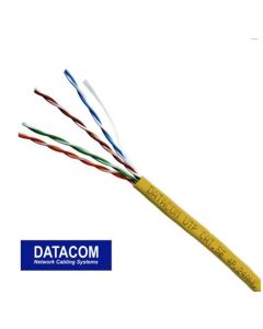 DATACOM UTP lanko CAT5E PVC 305m box žlutý
