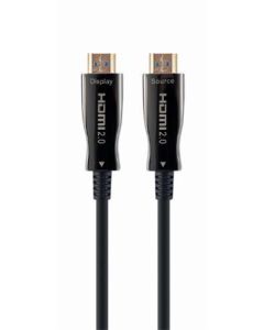 Gembird Aktivní optický (AOC) Vysokorychlostní kabel HDMI s Ethernetem, černý, 30m