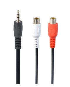 Gembird Stereo audio kabel s 3,5mm zástrčkou na 2x RCA zásuvky, 0,2 m