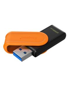 KINGSTON 256GB Portable USB 3.2 Gen 1 DataTraveler Exodia S (Black/Orange)
