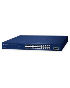 Planet GS-2210-24T2S WEBsmart L2 switch, 24x1Gb, 2x1Gb SFP, QoS