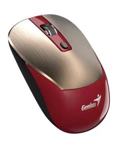 Genius NX-7125 Myš, bezdrátová, optická, 1200DPI, 4 tlačítka, Copilot, 2,4GHz, USB-A, 1× AA baterie, červeno-zlatá