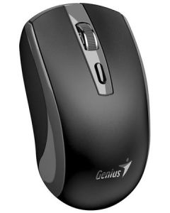 Genius ECO-8150 Myš, bezdrátová, optická, 1200DPI, 4 tlačítka, Copilot, 2,4GHz, USB-A dongle, USB-C nabíjení, černo-šedá