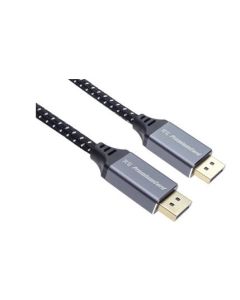 PremiumCord DisplayPort 1.4 přípojný kabel pro rozlišení 8K, kovové a zlacené konektory, 5m