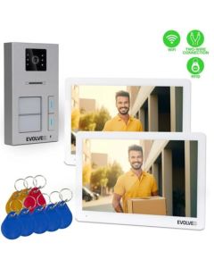 EVOLVEO DoorPhone 20-2W - 2 drátový videotelefon s aplikací pro dvě domácnosti a 32GB pamětí