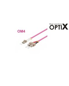 OPTIX LC-SC Optický patch cord 50/125 1m OM4 Duplex