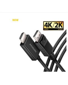 AXAGON RVD-HI20C2, DisplayPort -> HDMI 2.0b redukce / kabel 1.8m, 4K/60Hz