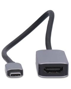 NEDIS kabelový adaptér USB-C/USB 3.2 Gen 1/ USB-C zástrčka - HDMI zásuvka/ kulatý/ černý/ BOX/ 20cm