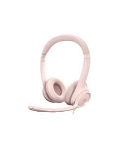 Logitech náhlavní souprava Headset H390, růžová