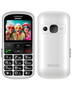EVOLVEO EasyPhone XS, mobilní telefon pro seniory, bílý