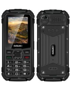 EVOLVEO StrongPhone Q1, vodotěsný odolný Dual SIM telefon, černý