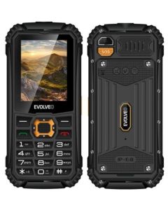 EVOLVEO StrongPhone Q1, vodotěsný odolný Dual SIM telefon, černo-oranžový