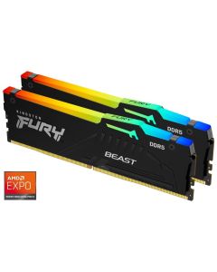 KINGSTON FURY Beast Black RGB EXPO 16GB DDR5 6000MT/s CL36 / DIMM / Kit 2x 8GB