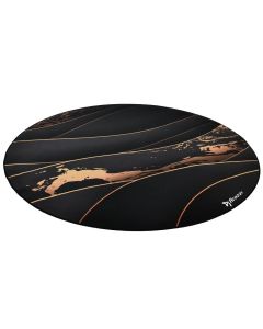 AROZZI Zona Floorpad Black Gold/ ochranná podložka na podlahu/ kulatá 121 cm průměr/ černozlatý design