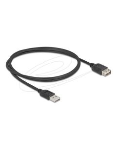Delock USB 2.0 prodlužovací kabel EASY USB Type-A samec na EASY USB Type-A samice 1 m, černý