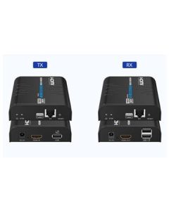 PremiumCord 4K@60Hz HDMI KVM extender s USB 2.0 na 120m přes LAN síť, over IP
