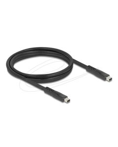 Delock Mini DisplayPort kabel 16K 60 Hz 80 Gbps 1,5 m, černý