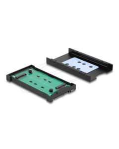 Delock Převodník M.2 Key M NVMe SSD na U.2 nebo M.2 Key B SATA SSD na SATA - beznástrojový