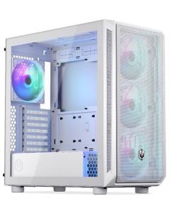 Endorfy Arx 700 ARGB Skříň, Middle tower, bez zdroje, ATX, 2× USB, 1× USB-C, 4× 140mm ARGB ventilátor, mesh panel, průhl. bok,bílá