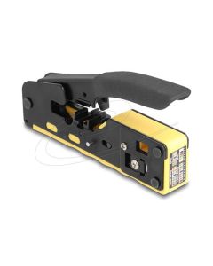 Delock Krimpovací nástroj pro 6P/8P RJ45/RJ11 zástrčky Cat. 5/6/7 s řezačkou a odizolovačem