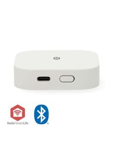 Nedis WIFIZBT10WT Brána SmartLife| Bluetooth® / Zigbee 3.0 | 50 Zařízení | Napájení z USB | Android™ / IOS | Bílá