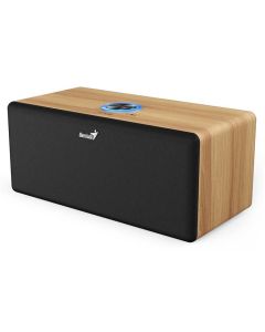 Genius SP-HF505BT, Reproduktor, 20W, Bluetooth 5.3, AUX vstup, sluchátkový výstup, ovládání hlasitosti, světlé dřevo