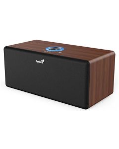 Genius SP-HF505BT, Reproduktor, 20W, Bluetooth 5.3, AUX vstup, sluchátkový výstup, ovládání hlasitosti, tmavé dřevo