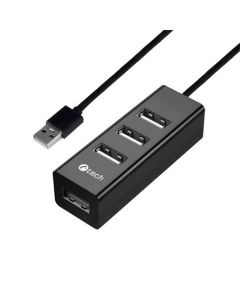 C-TECH UHB-U2, USB HUB 4x USB 2.0, černá