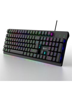C-TECH herní klávesnice Riven (GKB-16), casual gaming, CZ/SK, duhové podsvícení, USB