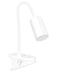 CONNECT IT CLIP 2 stolní Led lampička s klipem, baterie,USB-C, BÍLÁ