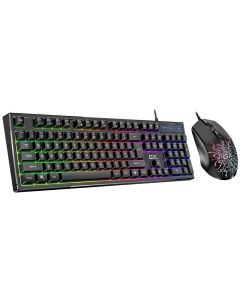 Genius GX GAMING Scorpion KM-GX3, Set klávesnice a myši, drátový, CZ+SK layout, USB, Copilot klávesa, RGB podsv., černá